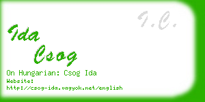 ida csog business card